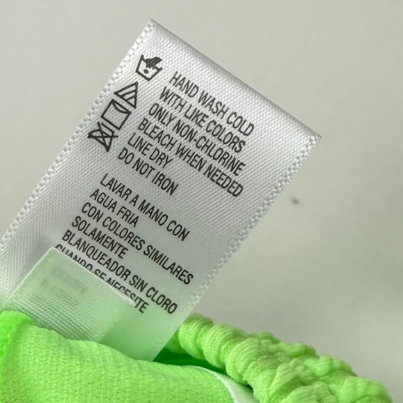 Salt + Cove Bikini Top Juniors Size XS Green Colorblock NWT - Picture 8 of 8